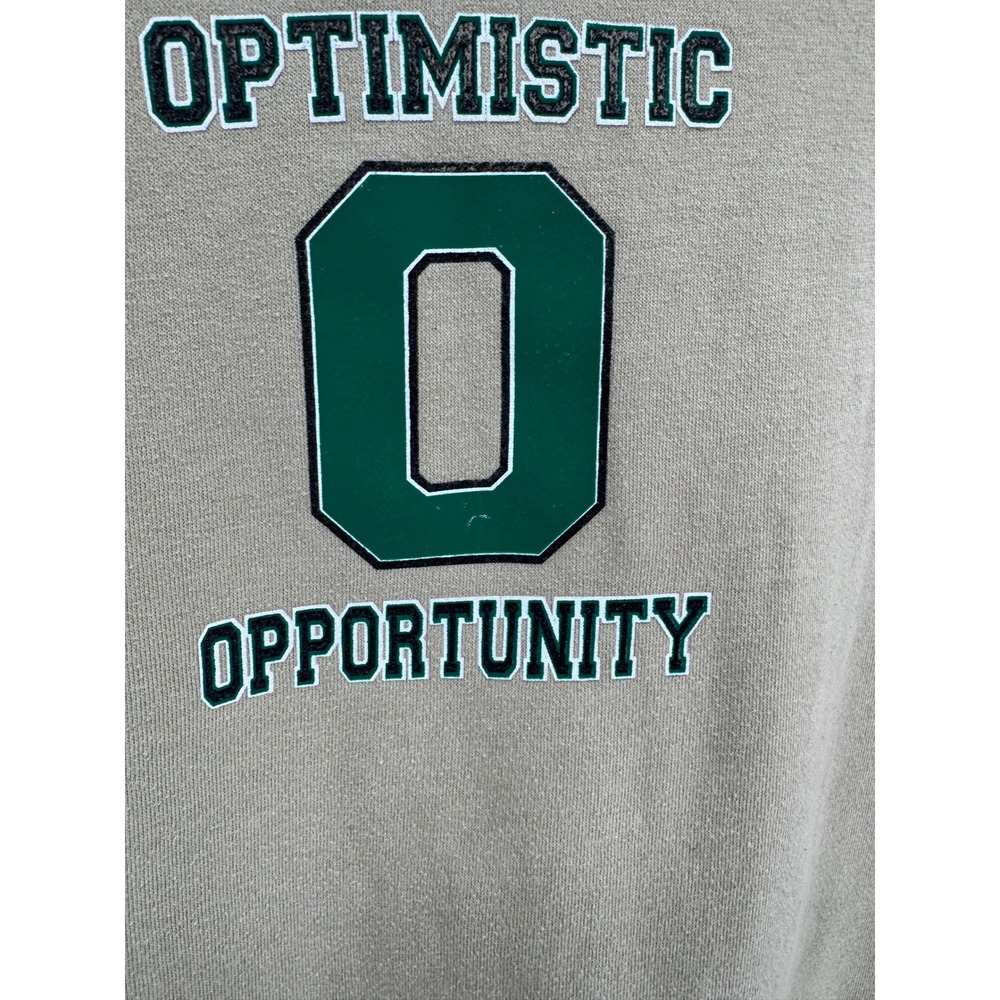 Blind Rooster Good Vibes Crane Graphic Sweatshirt Olive Green Mens Small - Picture 3 of 5